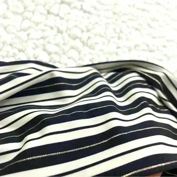 Miraclesuit Black/White Strapless Lucky Strike Layered Muse Bandeau Swimsuit - Picture 12 of 16